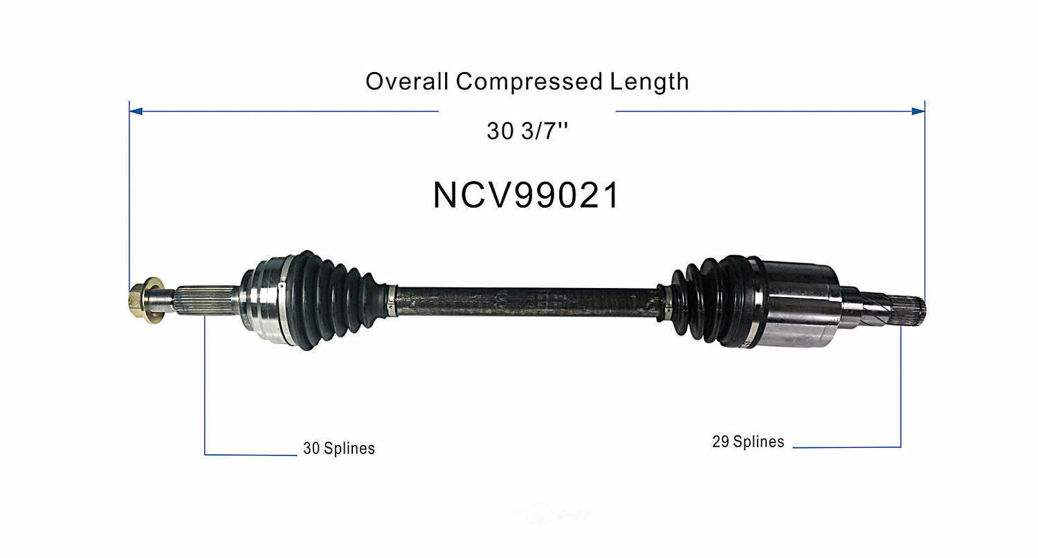 GSP North America NCV99021 CV Axle Assembly