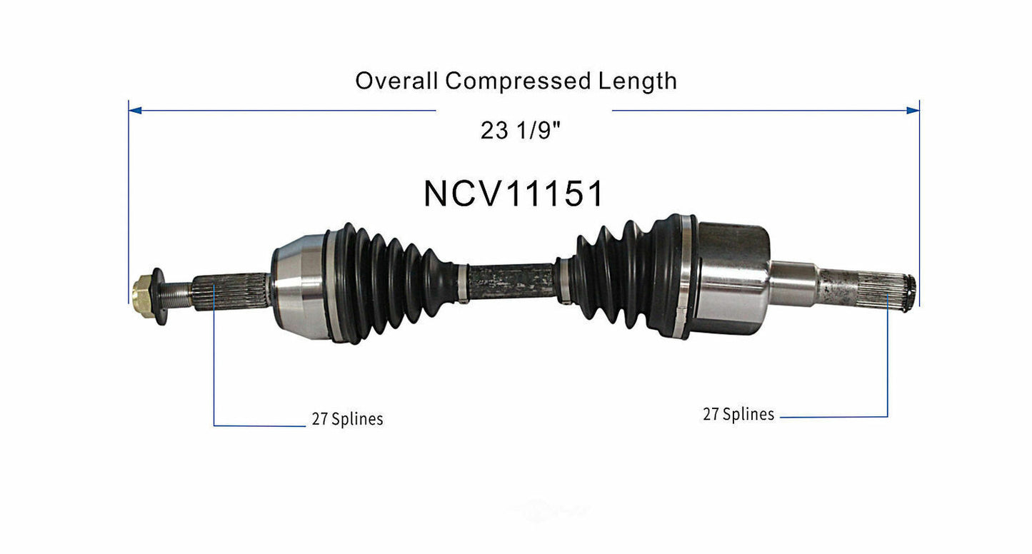 GSP North America NCV11151 CV Axle Assembly