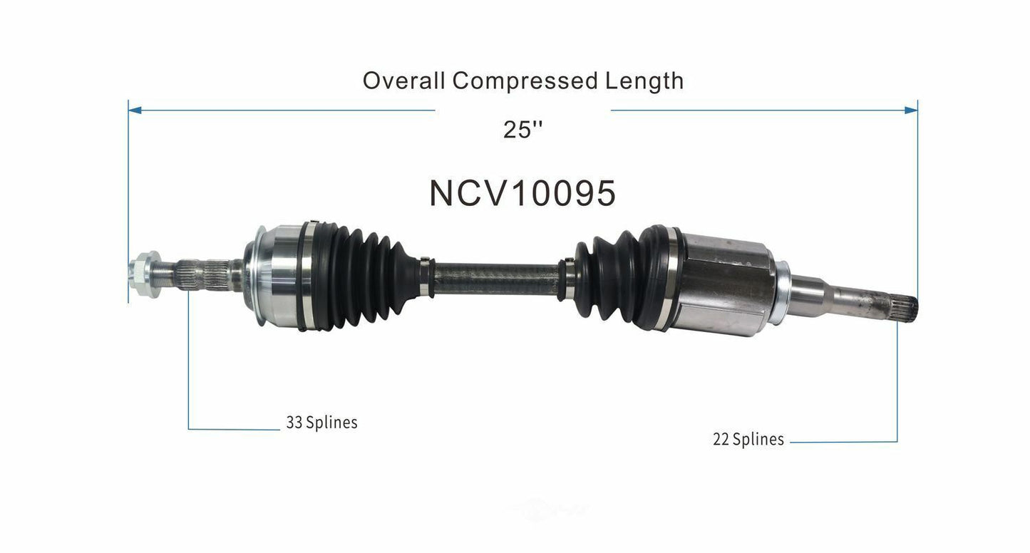 GSP North America NCV10095 CV Axle Assembly