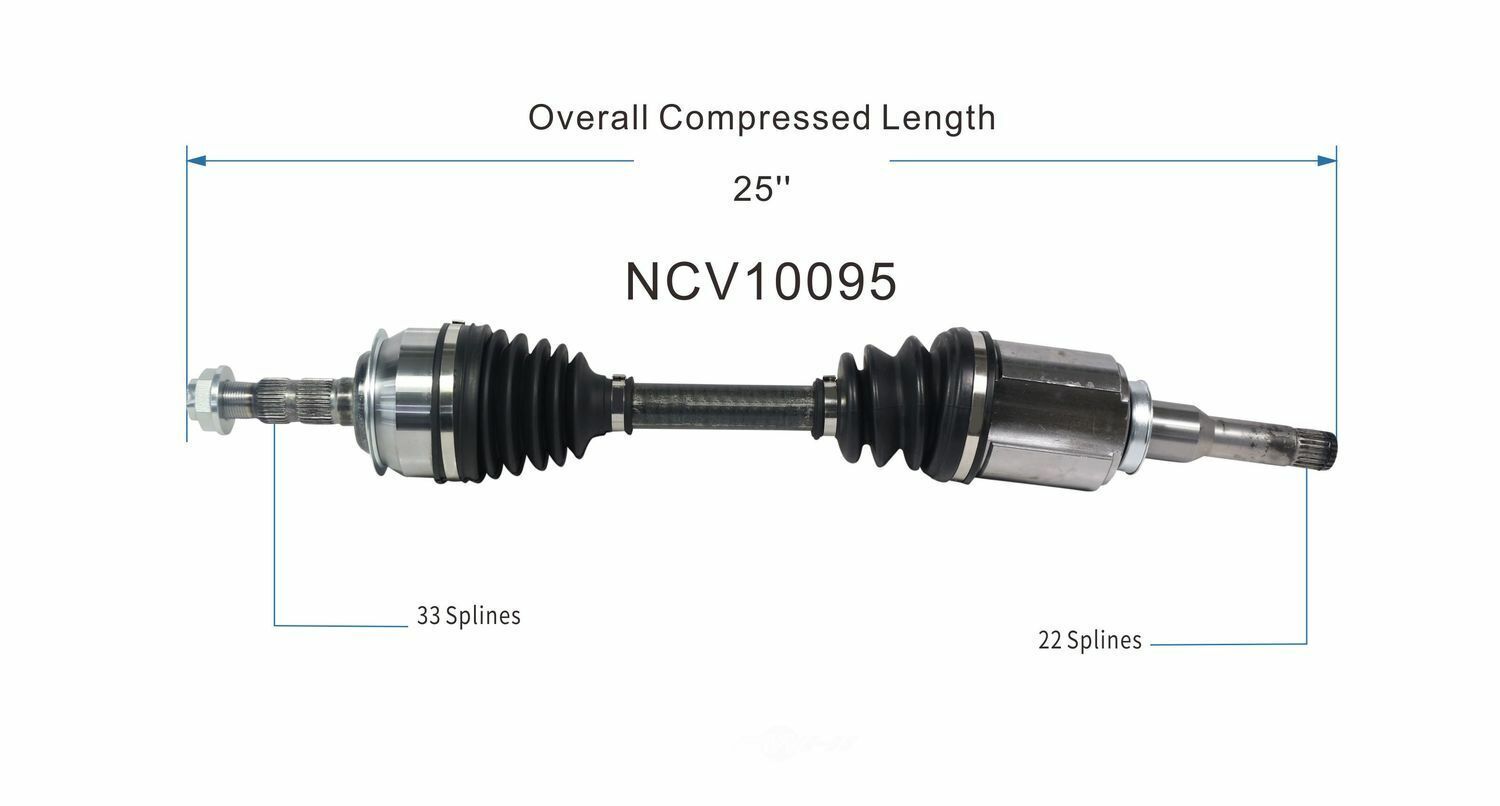 GSP North America NCV10095 CV Axle Assembly