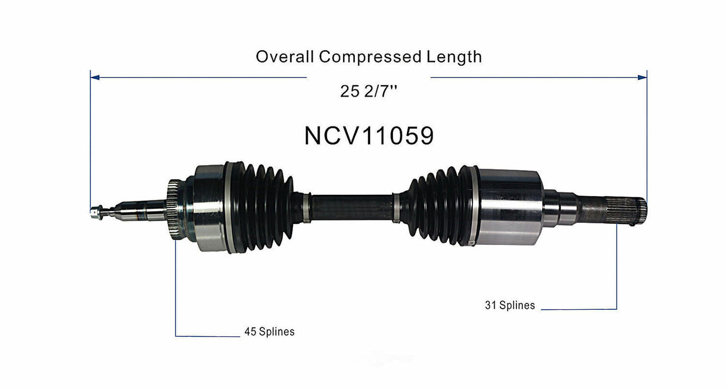 GSP North America NCV11059 CV Axle Assembly