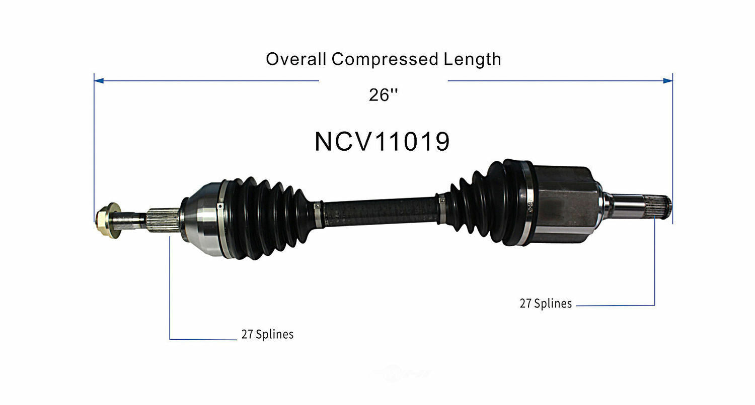 GSP North America NCV11019 CV Axle Assembly