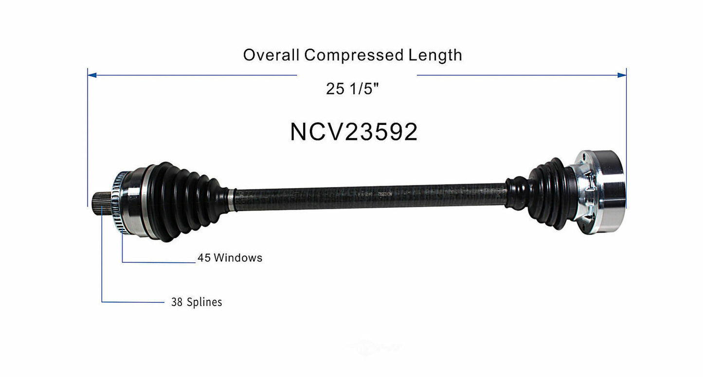 GSP North America NCV23592 CV Axle Assembly