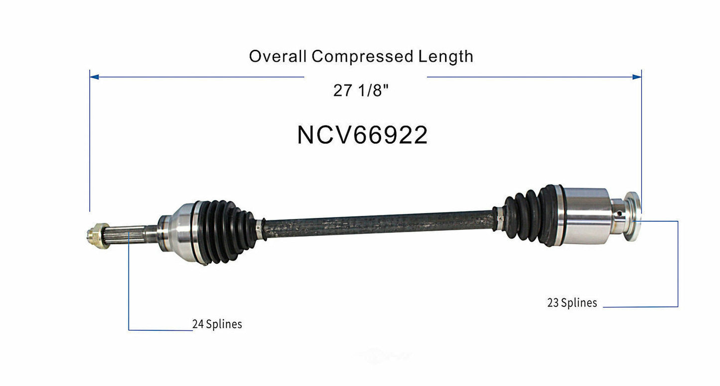 GSP North America NCV66922 CV Axle Assembly