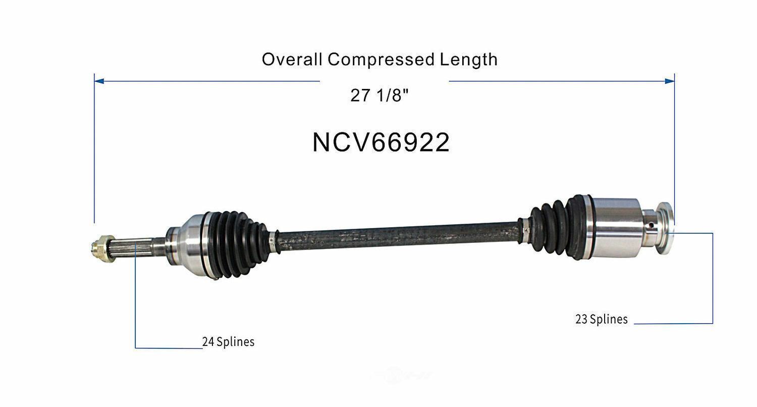 GSP North America NCV66922 CV Axle Assembly
