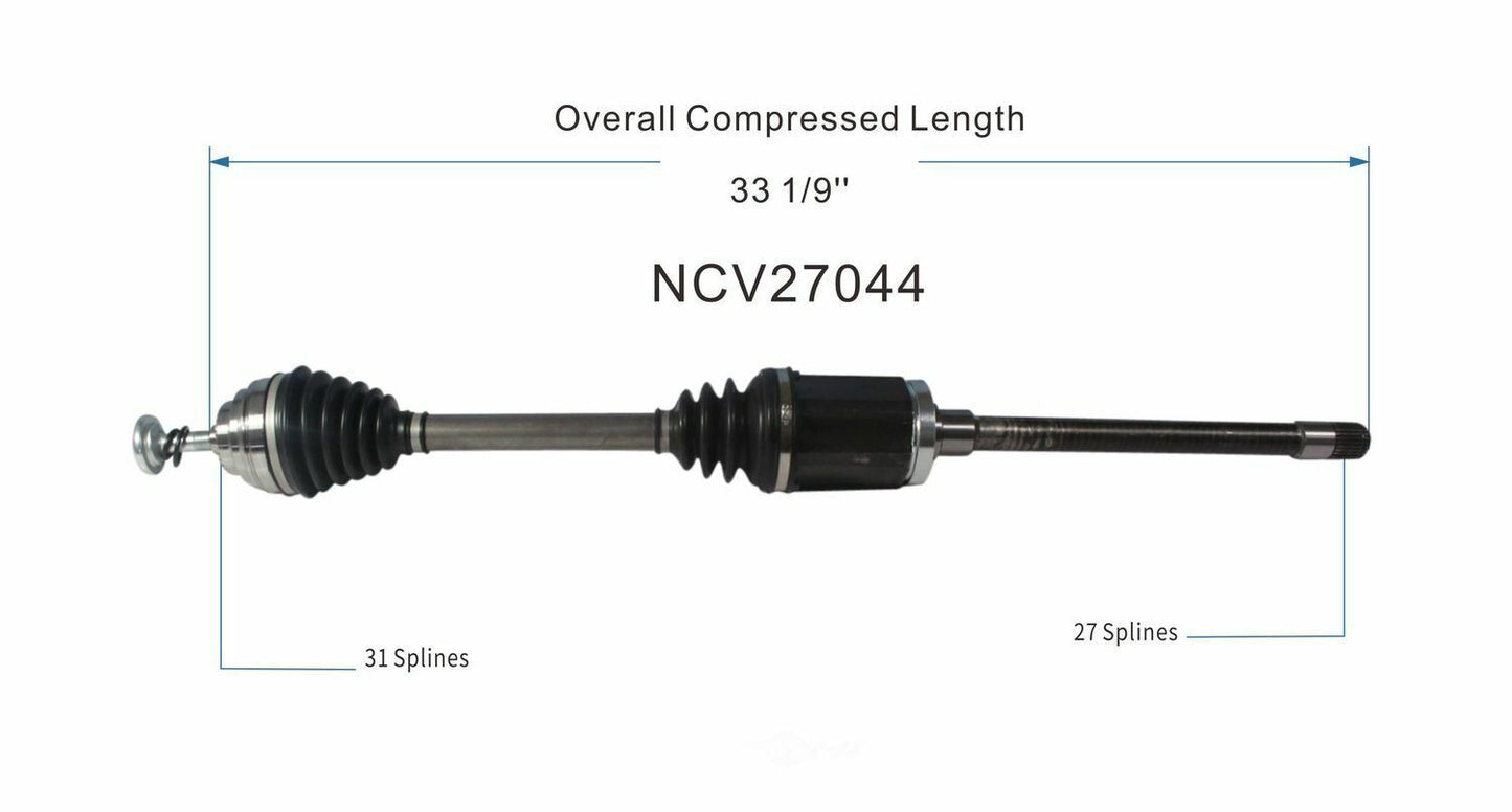 GSP North America NCV27044 CV Axle Assembly