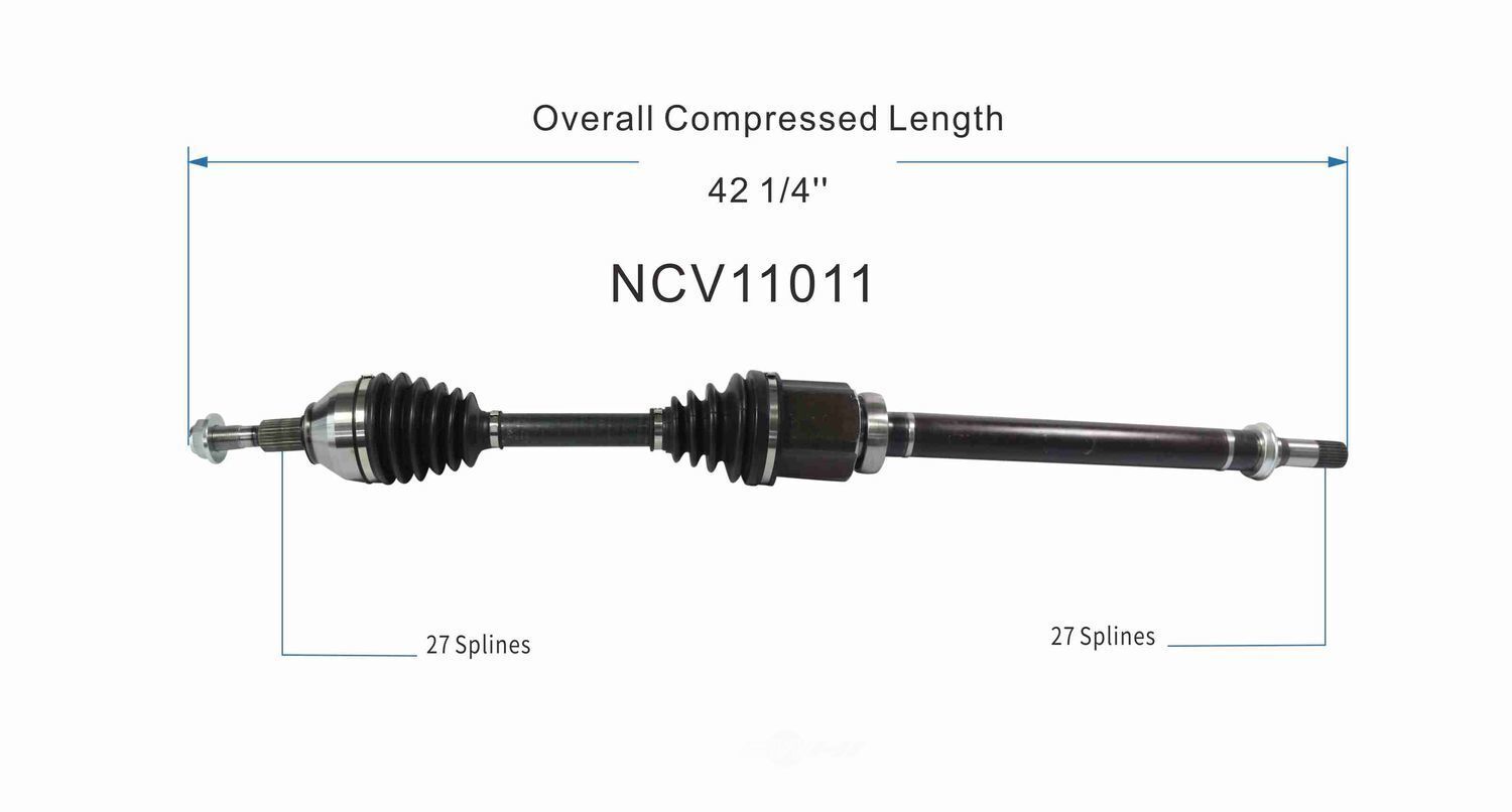 GSP North America NCV11011 CV Axle Assembly