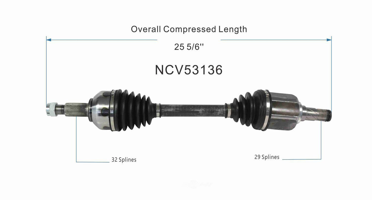 GSP North America NCV53136 CV Axle Assembly