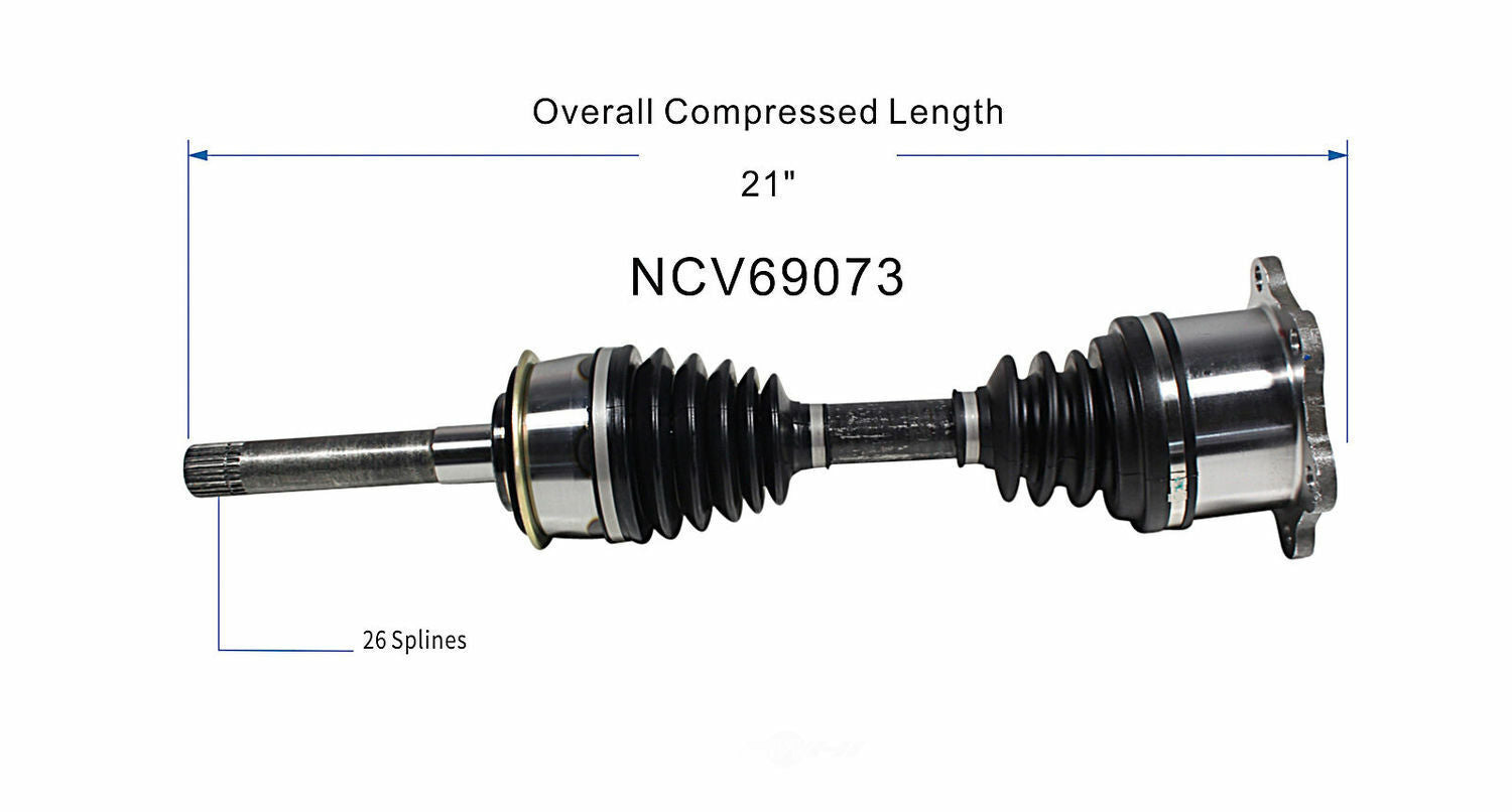 GSP North America NCV69073 CV Axle Assembly