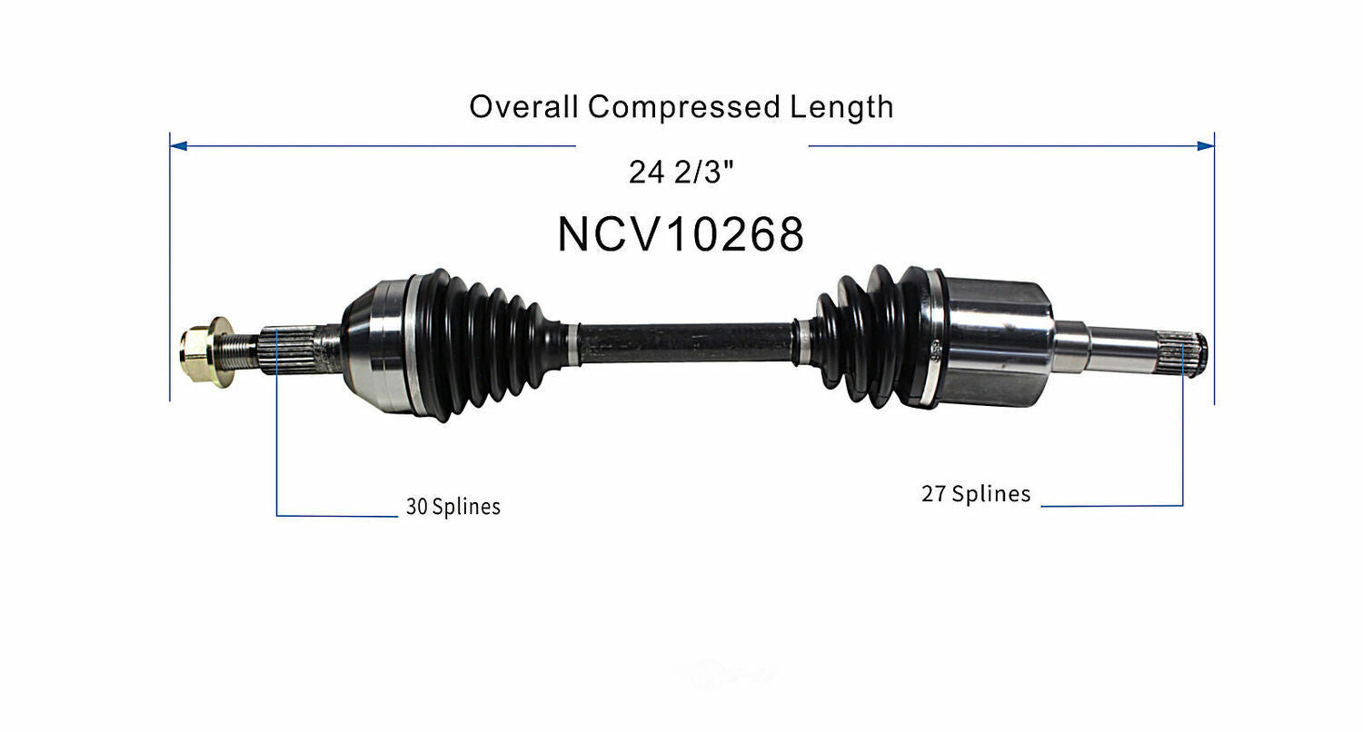 GSP North America NCV10268 CV Axle Assembly