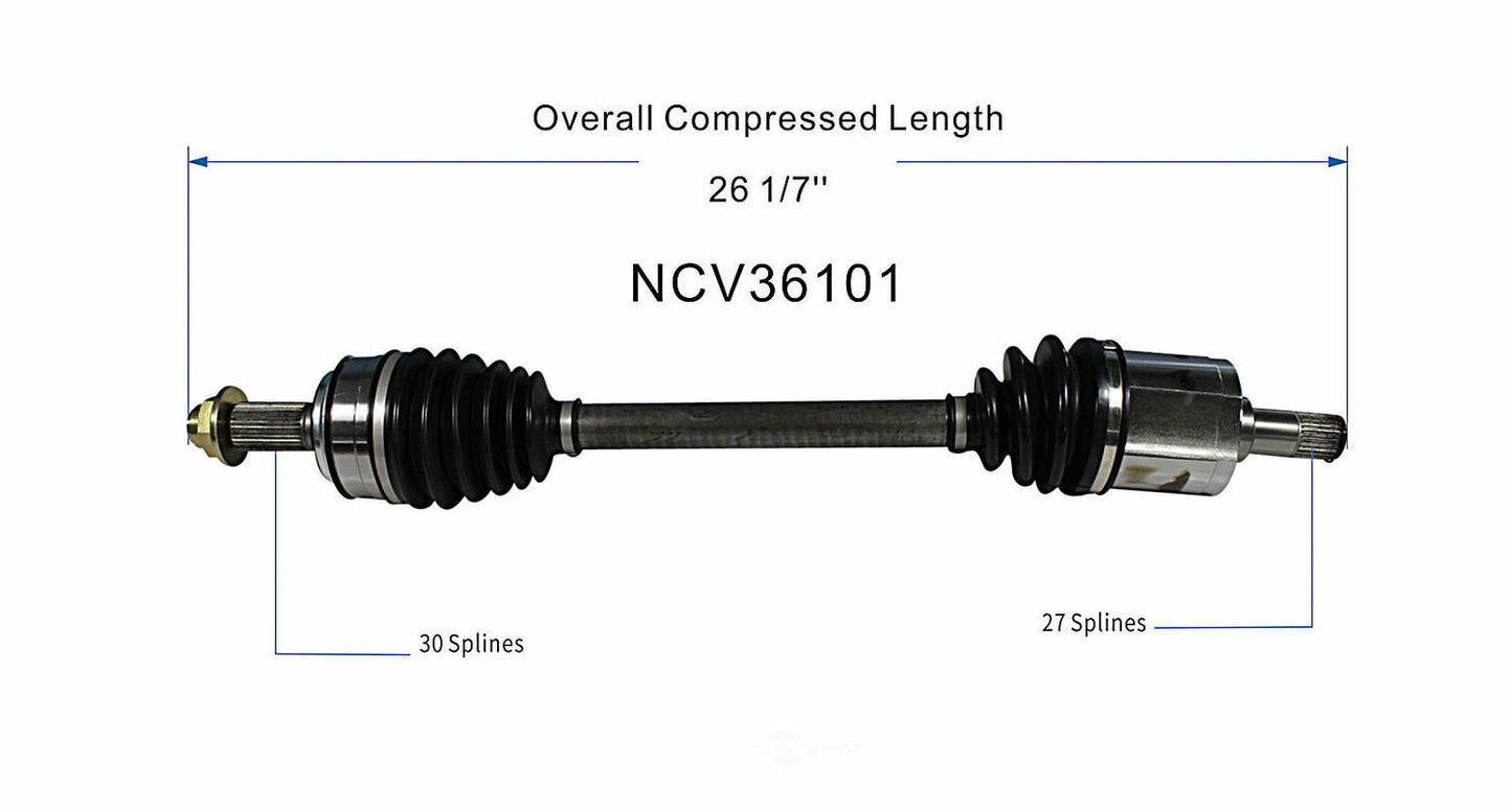 GSP North America NCV36101 CV Axle Assembly