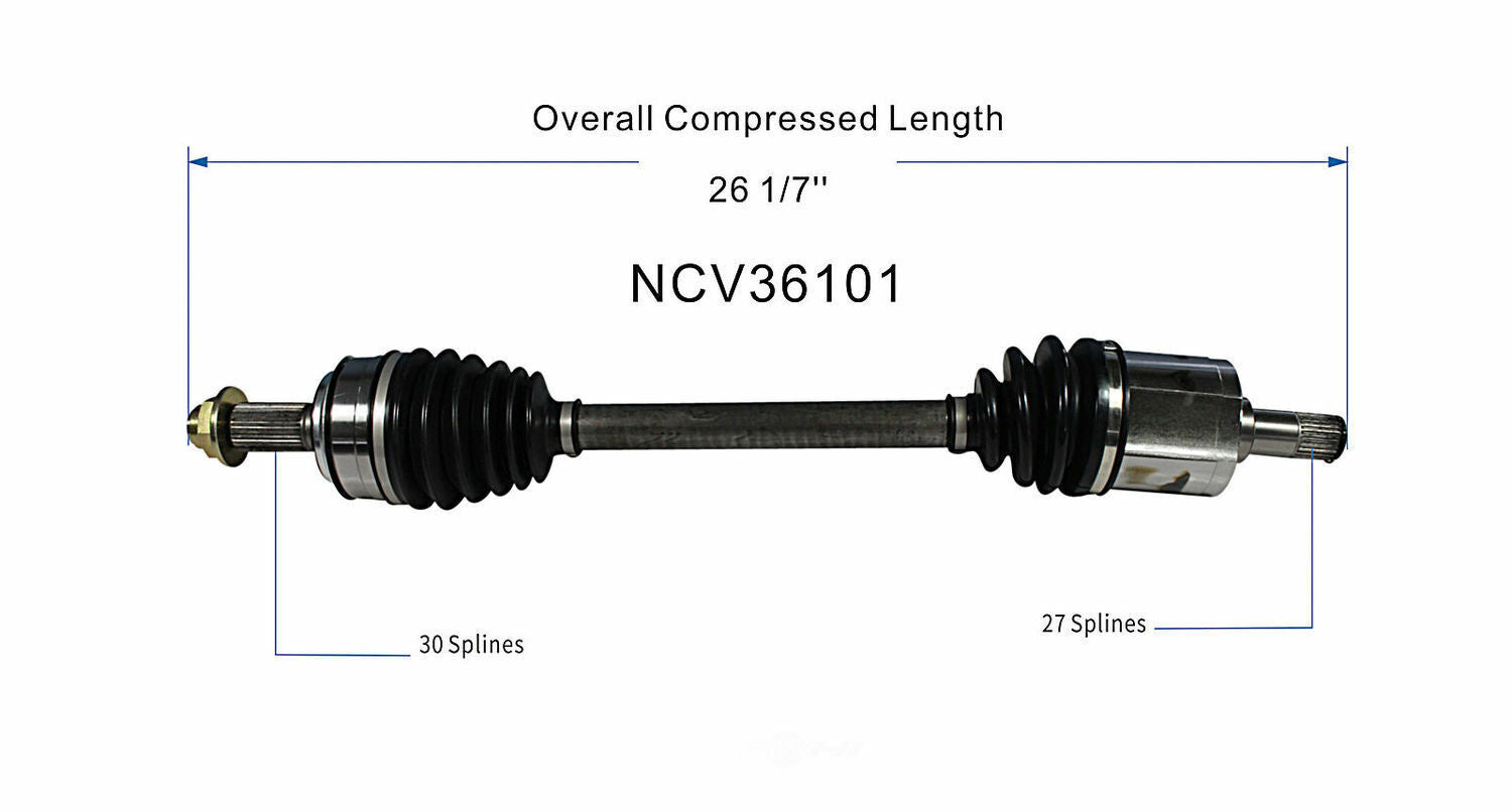 GSP North America NCV36101 CV Axle Assembly