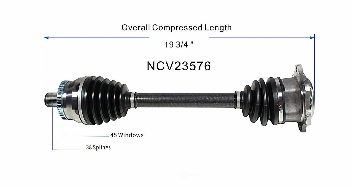 GSP North America NCV23576 CV Axle Assembly