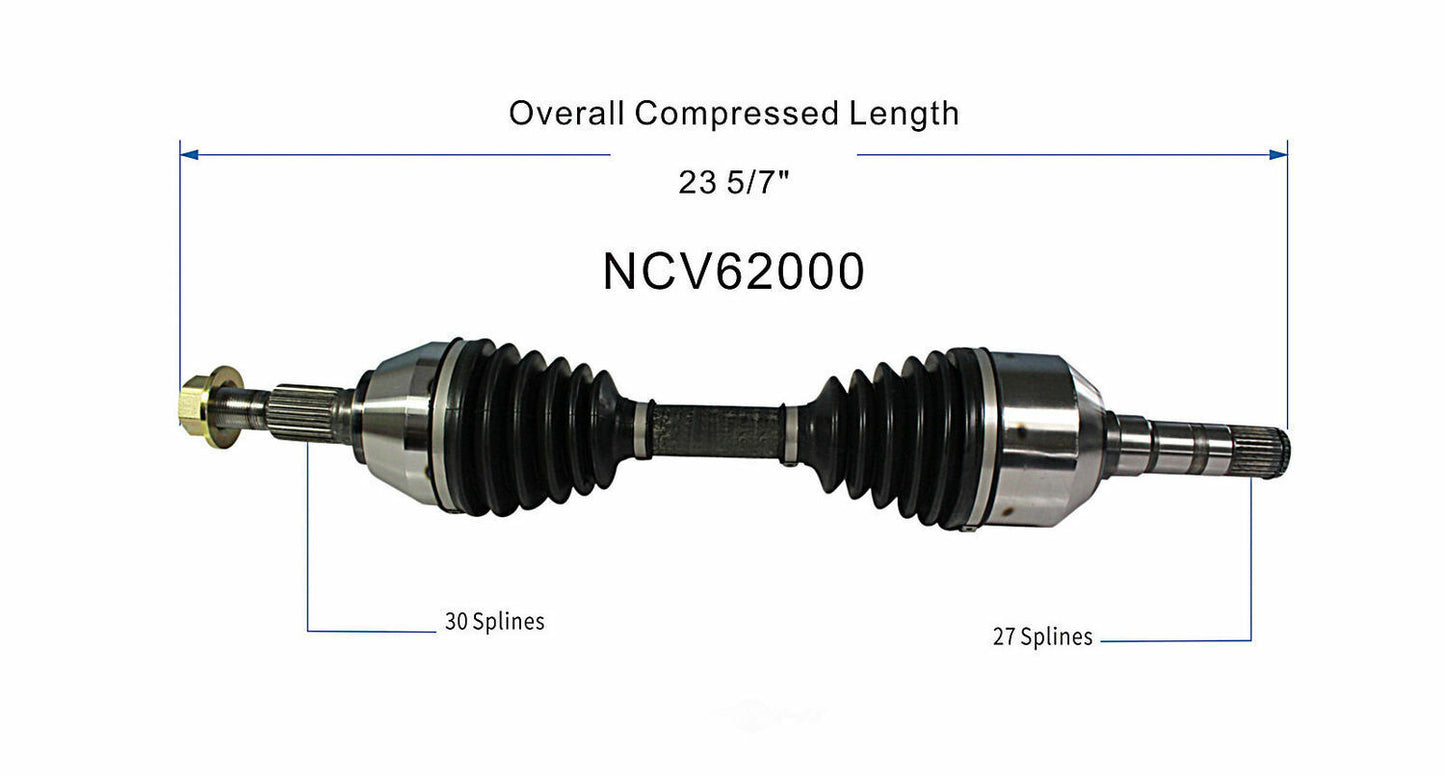 GSP North America NCV62000 CV Axle Assembly