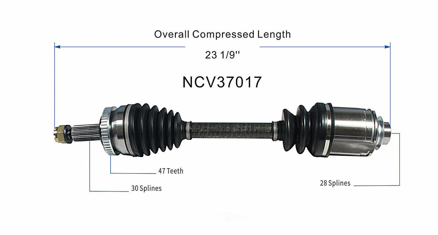 GSP North America NCV37017 CV Axle Assembly