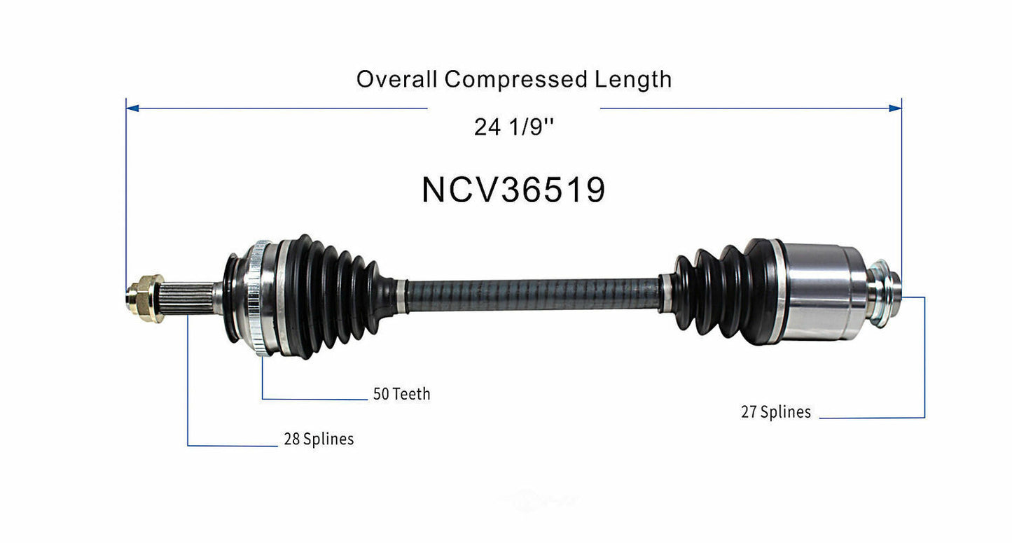 GSP North America NCV36519 CV Axle Assembly