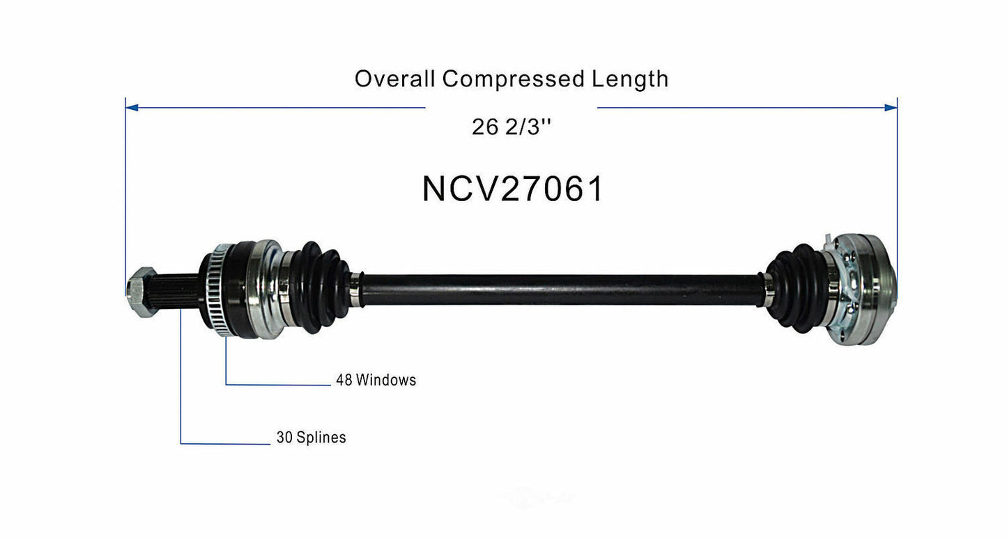 GSP North America NCV27061 CV Axle Assembly