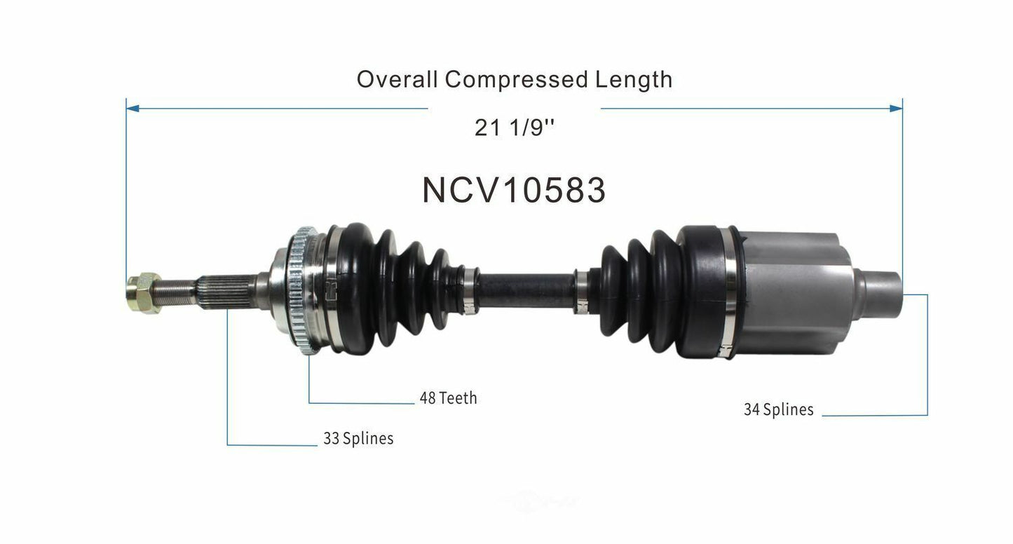 GSP North America NCV10583 CV Axle Assembly