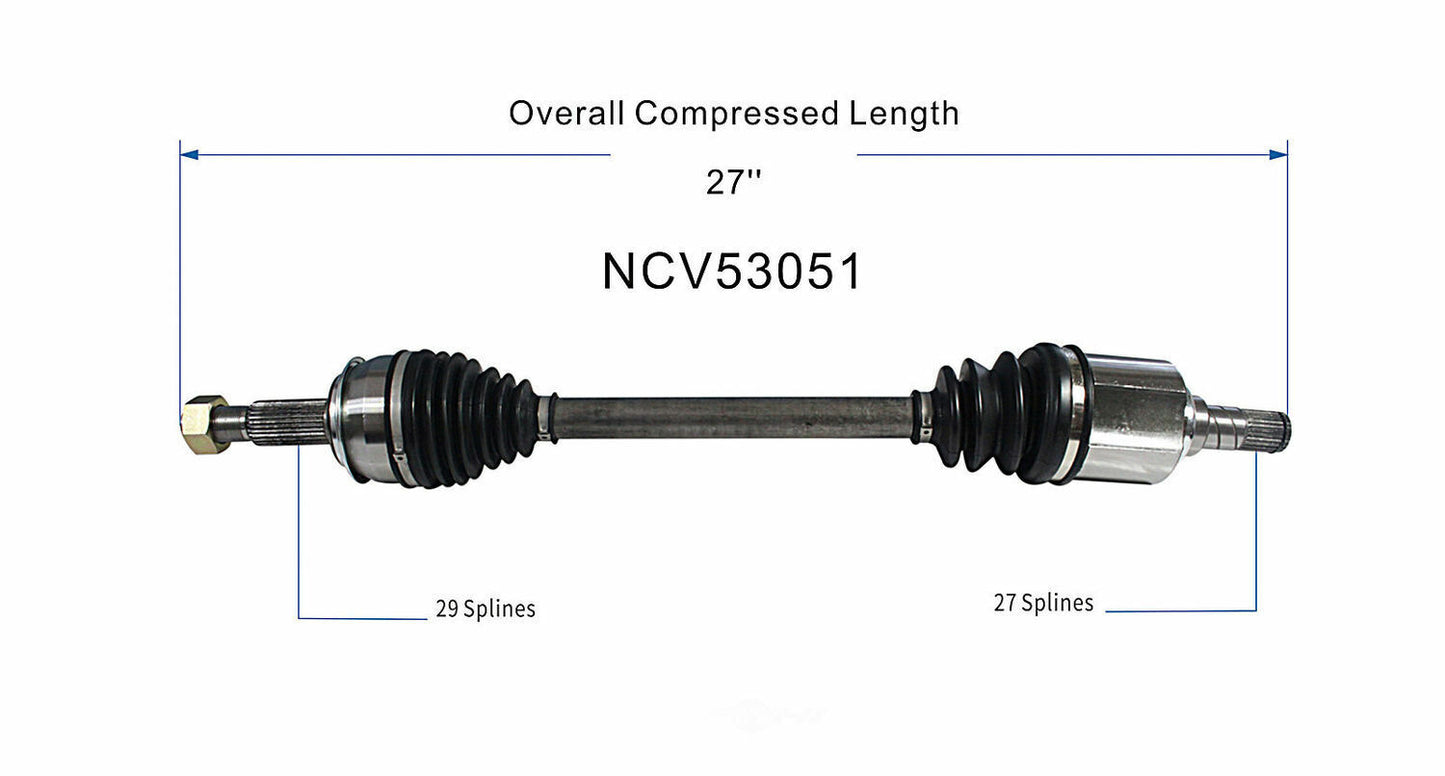 GSP North America NCV53051 CV Axle Assembly