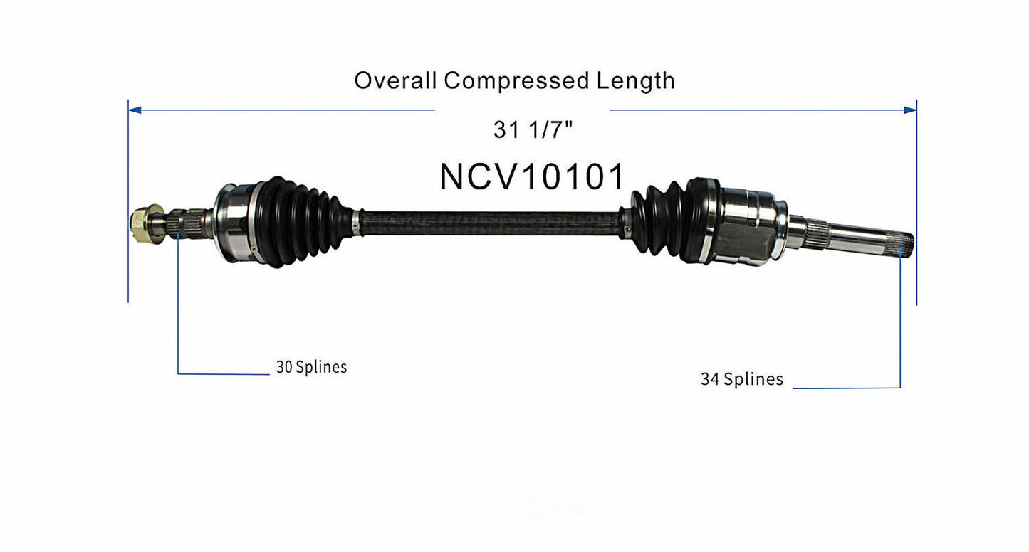 GSP North America NCV10101 CV Axle Assembly