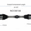 GSP North America NCV36148 CV Axle Assembly