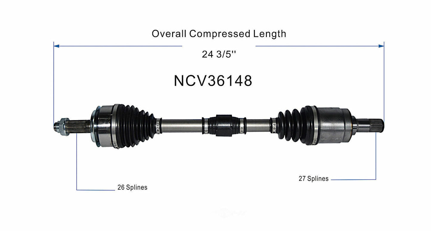 GSP North America NCV36148 CV Axle Assembly