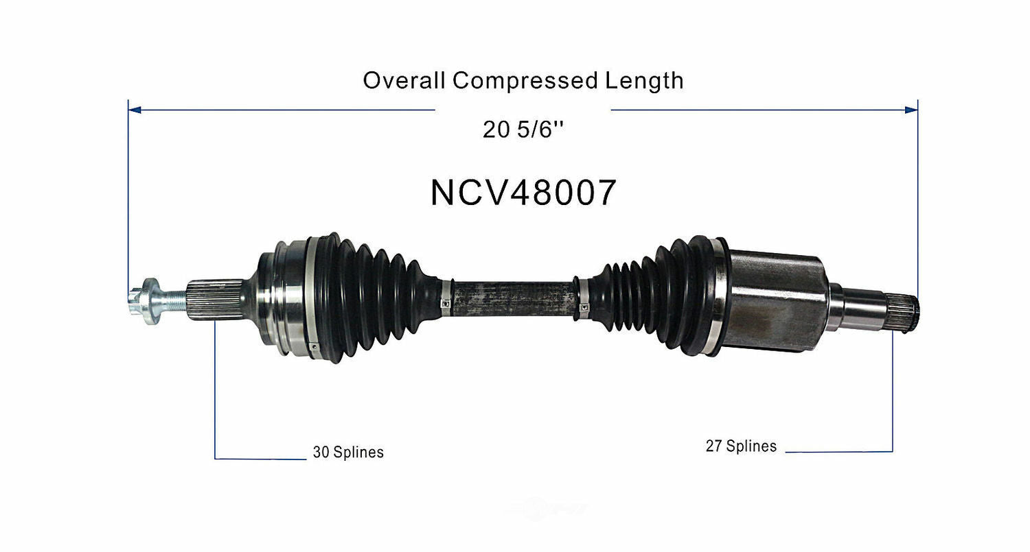 GSP North America NCV48007 CV Axle Assembly