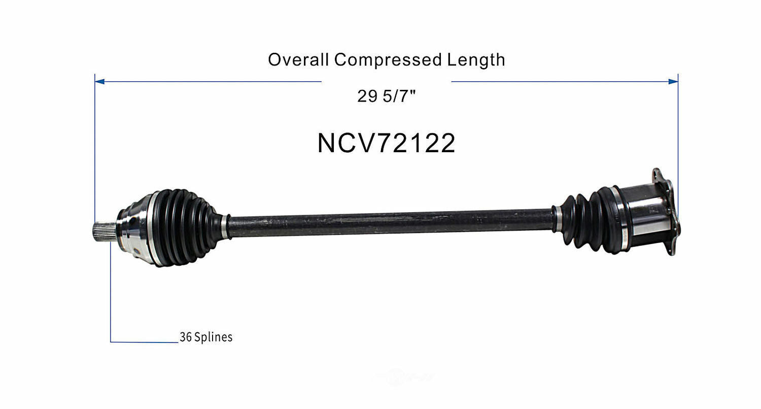 GSP North America NCV72122 CV Axle Assembly