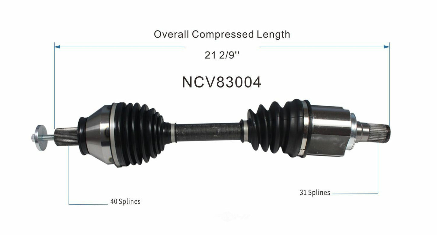 GSP North America NCV83004 CV Axle Assembly