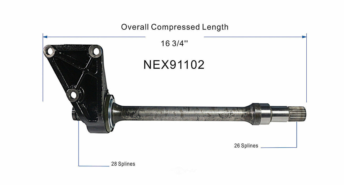 GSP North America NEX91102 CV Intermediate Shaft