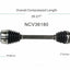 GSP North America NCV36180 CV Axle Assembly