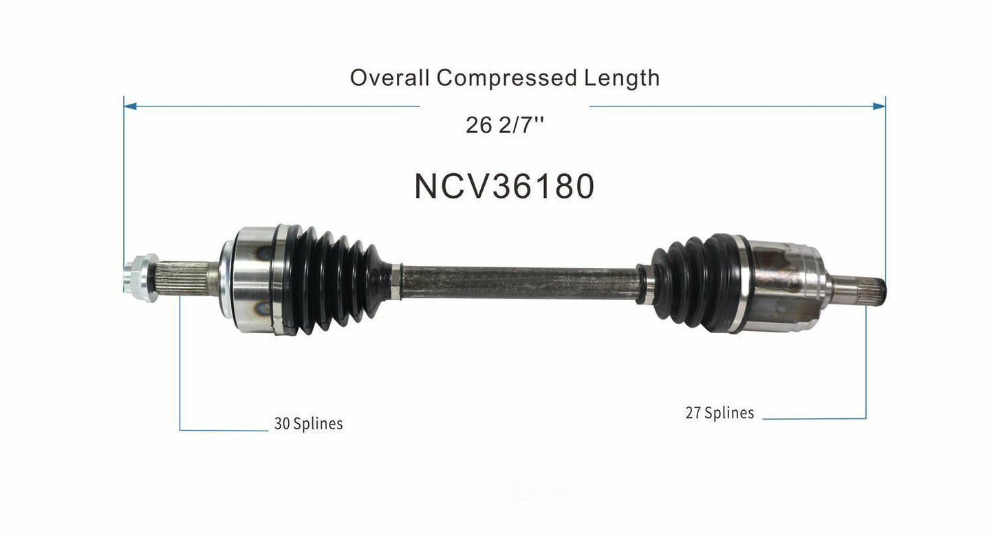 GSP North America NCV36180 CV Axle Assembly