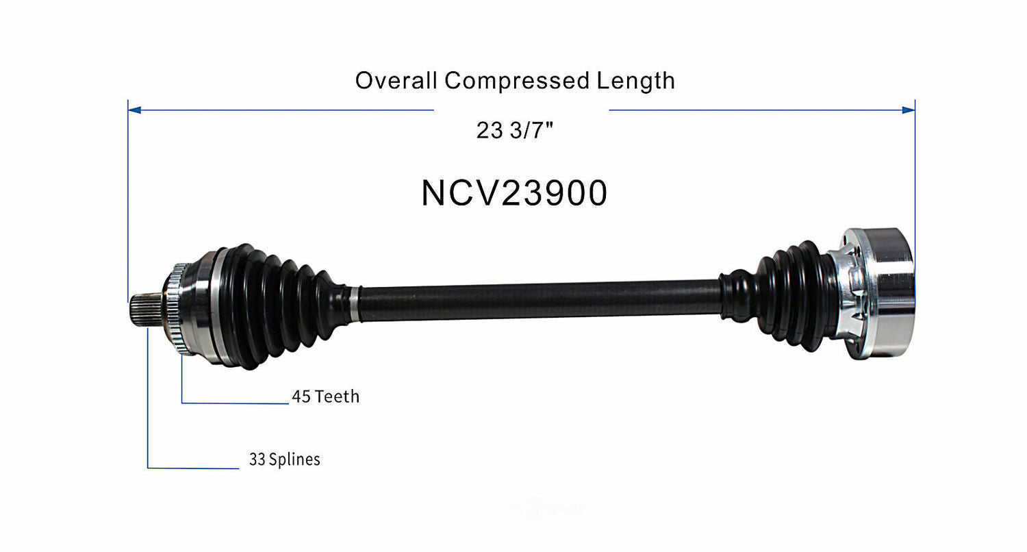 GSP North America NCV23900 CV Axle Assembly