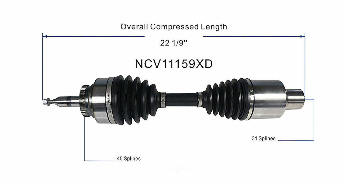 GSP North America NCV11159XD CV Axle Assembly