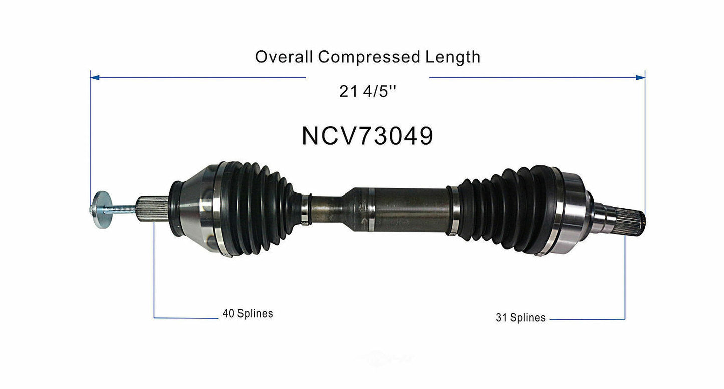 GSP North America NCV73049 CV Axle Assembly