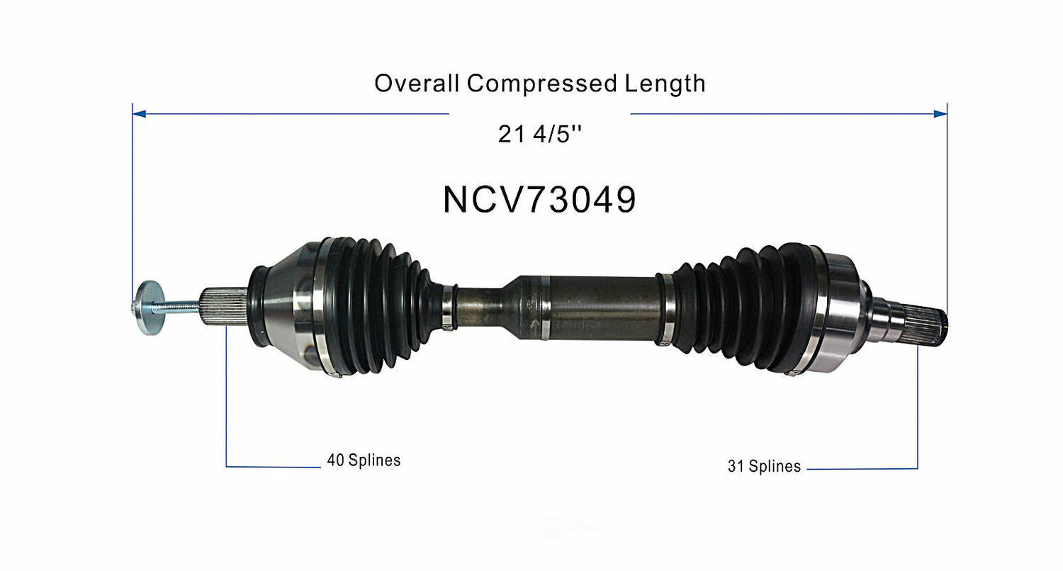 GSP North America NCV73049 CV Axle Assembly