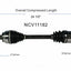 GSP North America NCV11182 CV Axle Assembly