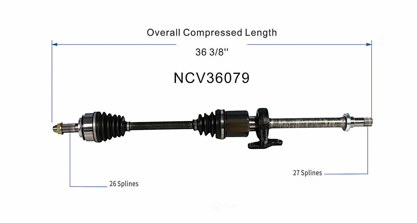 GSP North America NCV36079 CV Axle Assembly