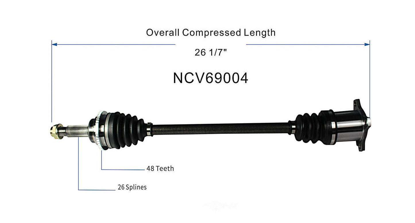 GSP North America NCV69004 CV Axle Assembly