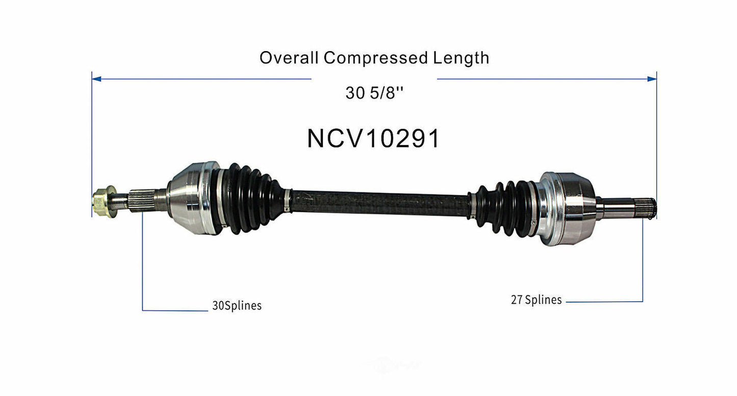 GSP North America NCV10291 CV Axle Assembly