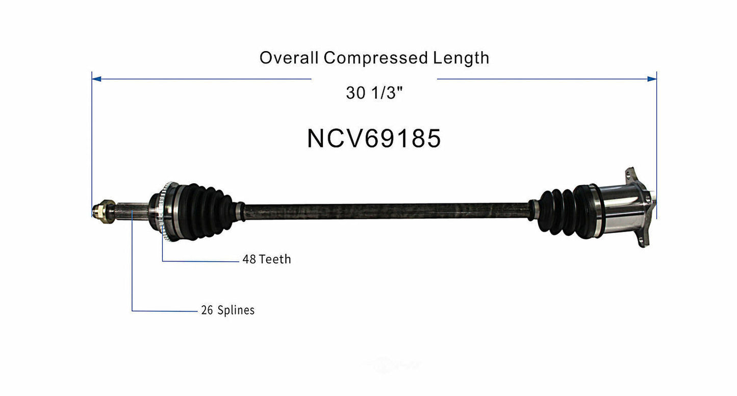 GSP North America NCV69185 CV Axle Assembly