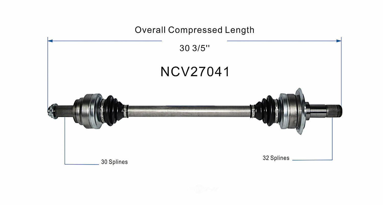 GSP North America NCV27041 CV Axle Assembly