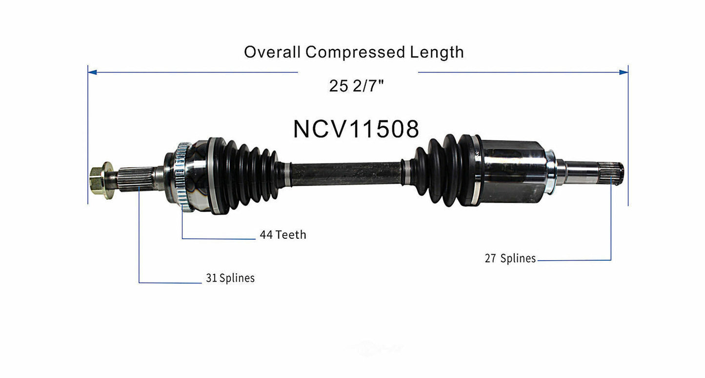 GSP North America NCV11508 CV Axle Assembly