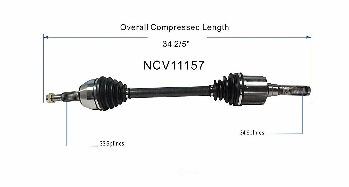 GSP North America NCV11157 CV Axle Assembly