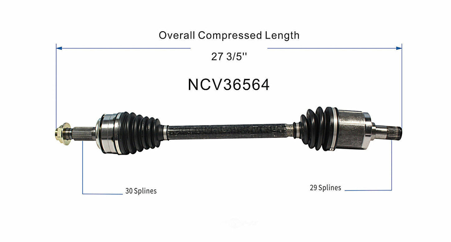 GSP North America NCV36564 CV Axle Assembly