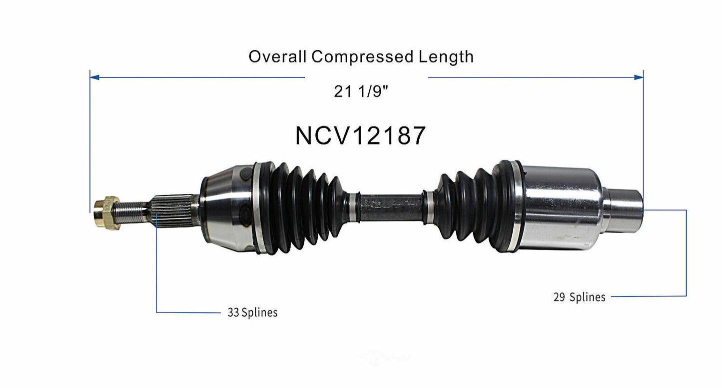 GSP North America NCV12187 CV Axle Assembly