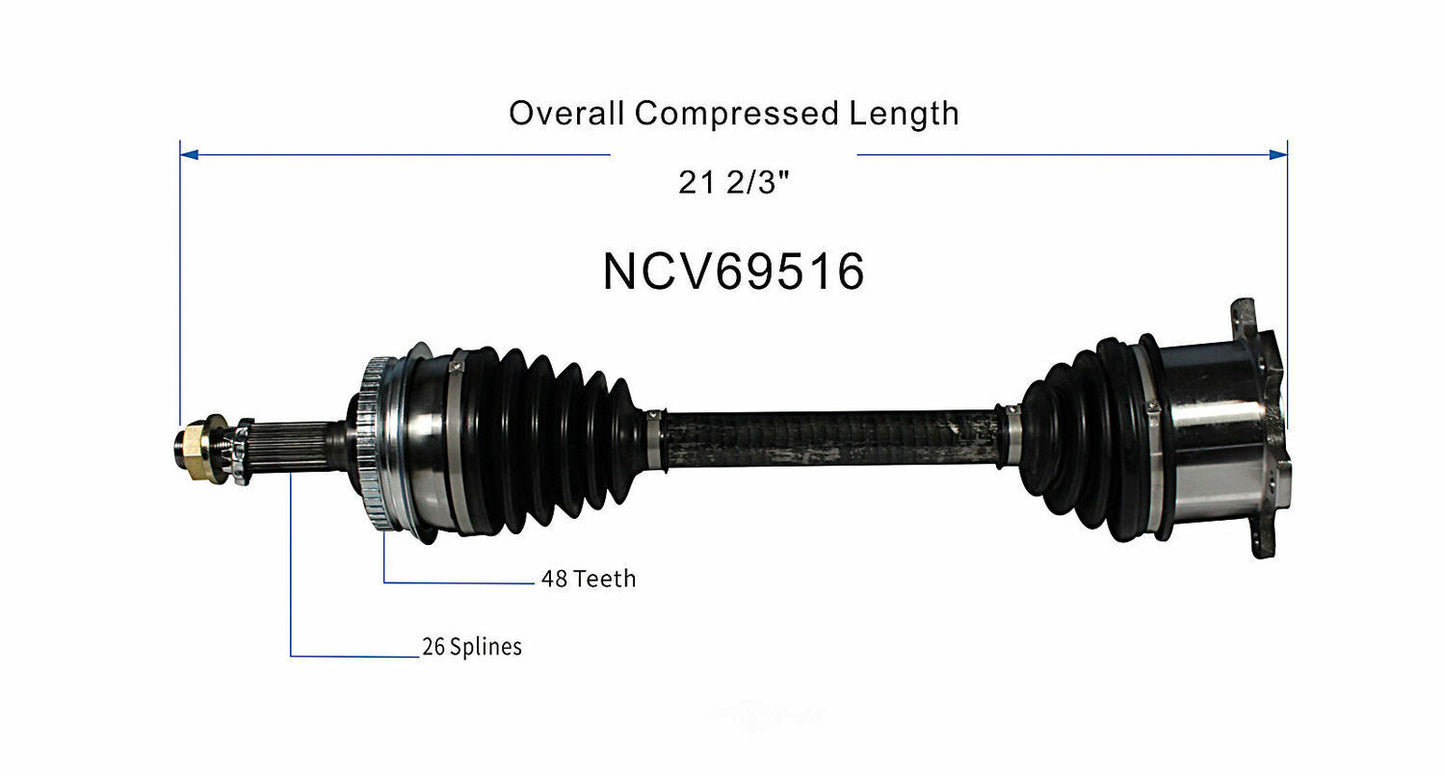 GSP North America NCV69516 CV Axle Assembly