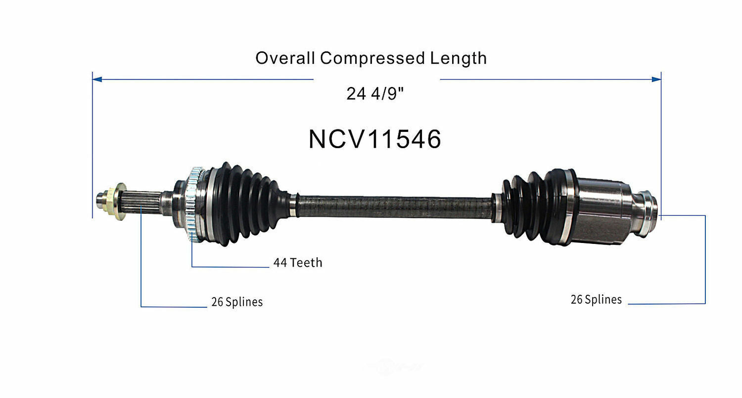 GSP North America NCV11546 CV Axle Assembly