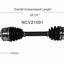 GSP North America NCV21001 CV Axle Assembly