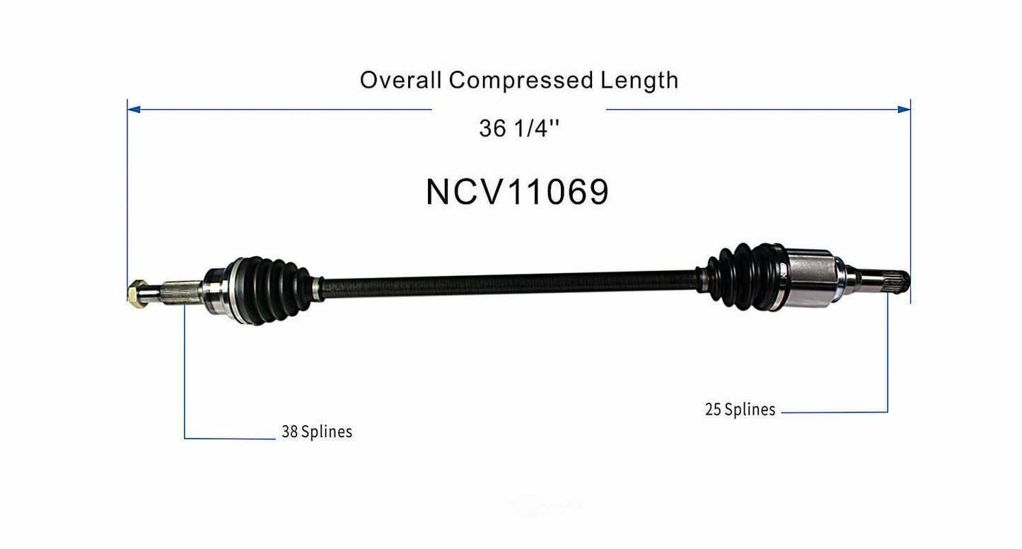 GSP North America NCV11069 CV Axle Assembly